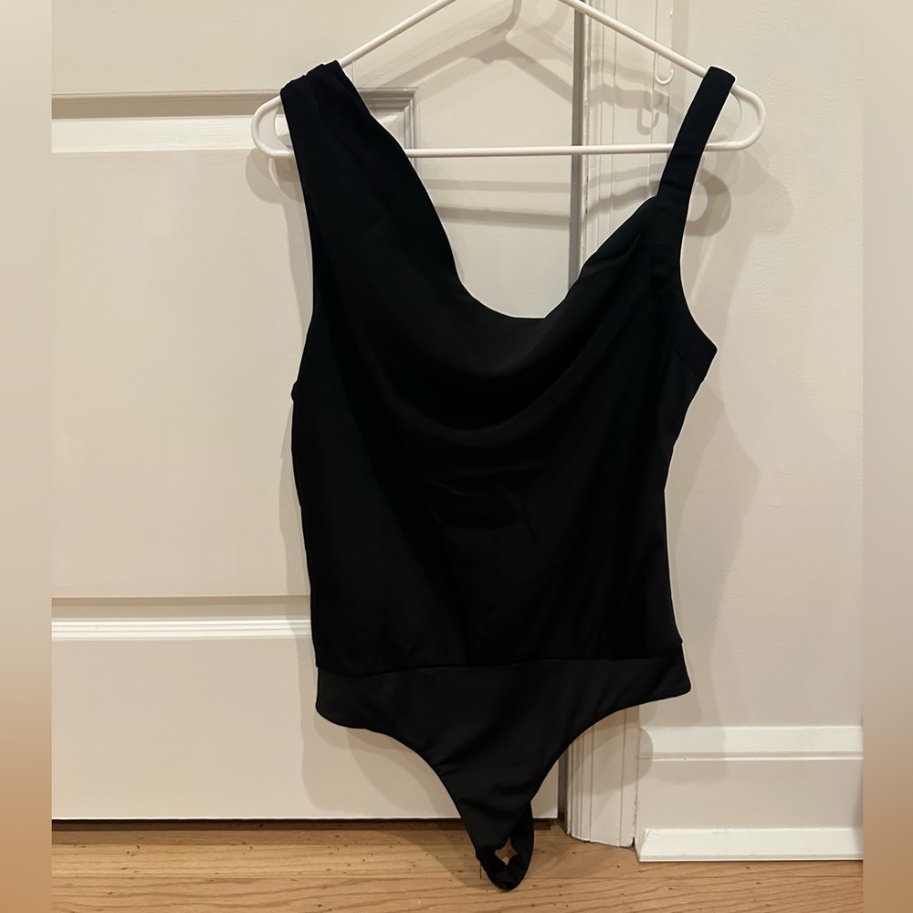 Satin Scooped Neck Bodysuit